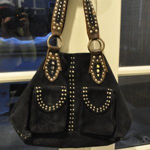 Fab Studded Hobo Tote Bag